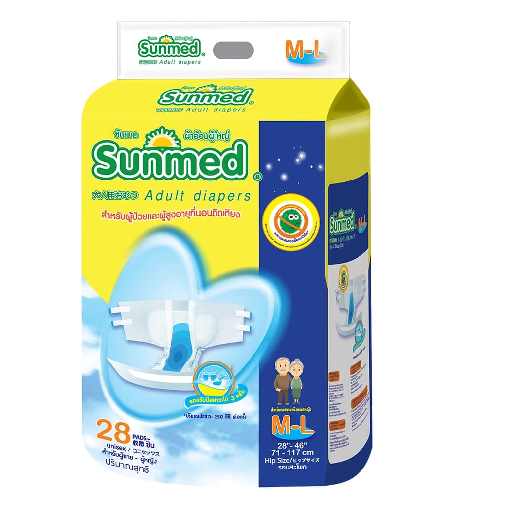 Sunmed Adult Diaper Size M 28PCS.