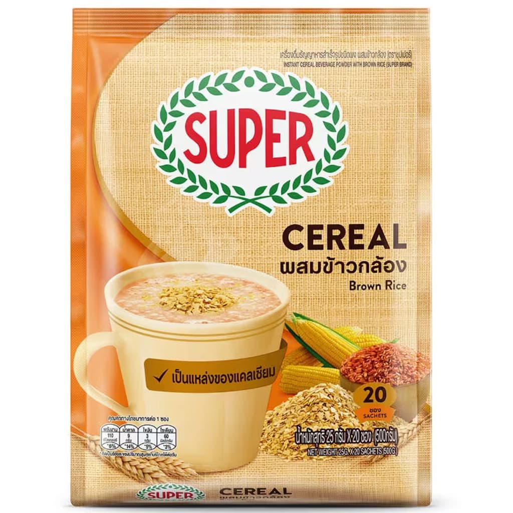 Super Cereal Brown Rice 20X25Gx24