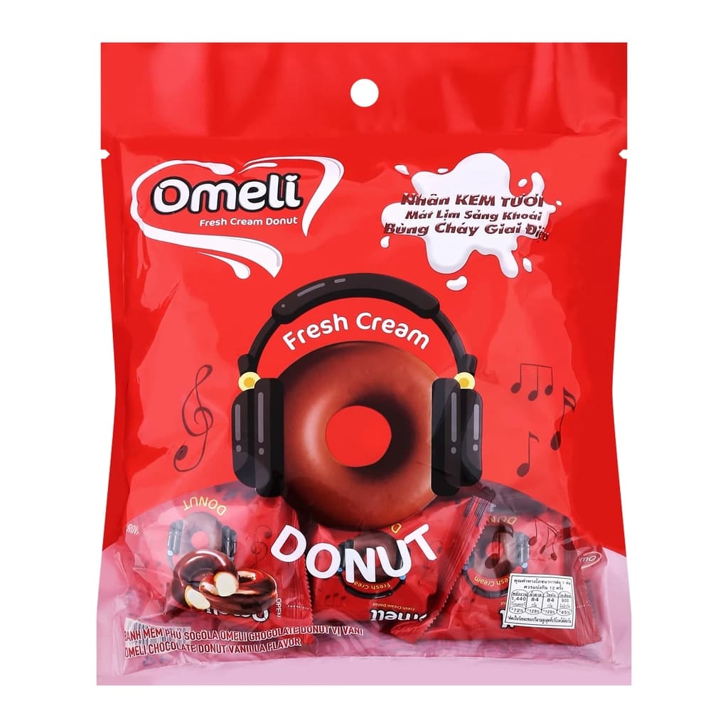 โอมิลิ โดนัทช็อกฯครีมรสวานิลลา 300 กรัม