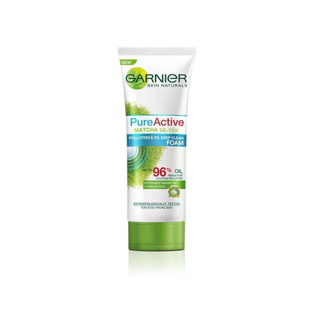 Garnier Pure Active Matcha Detox Facial Foam 100Ml.