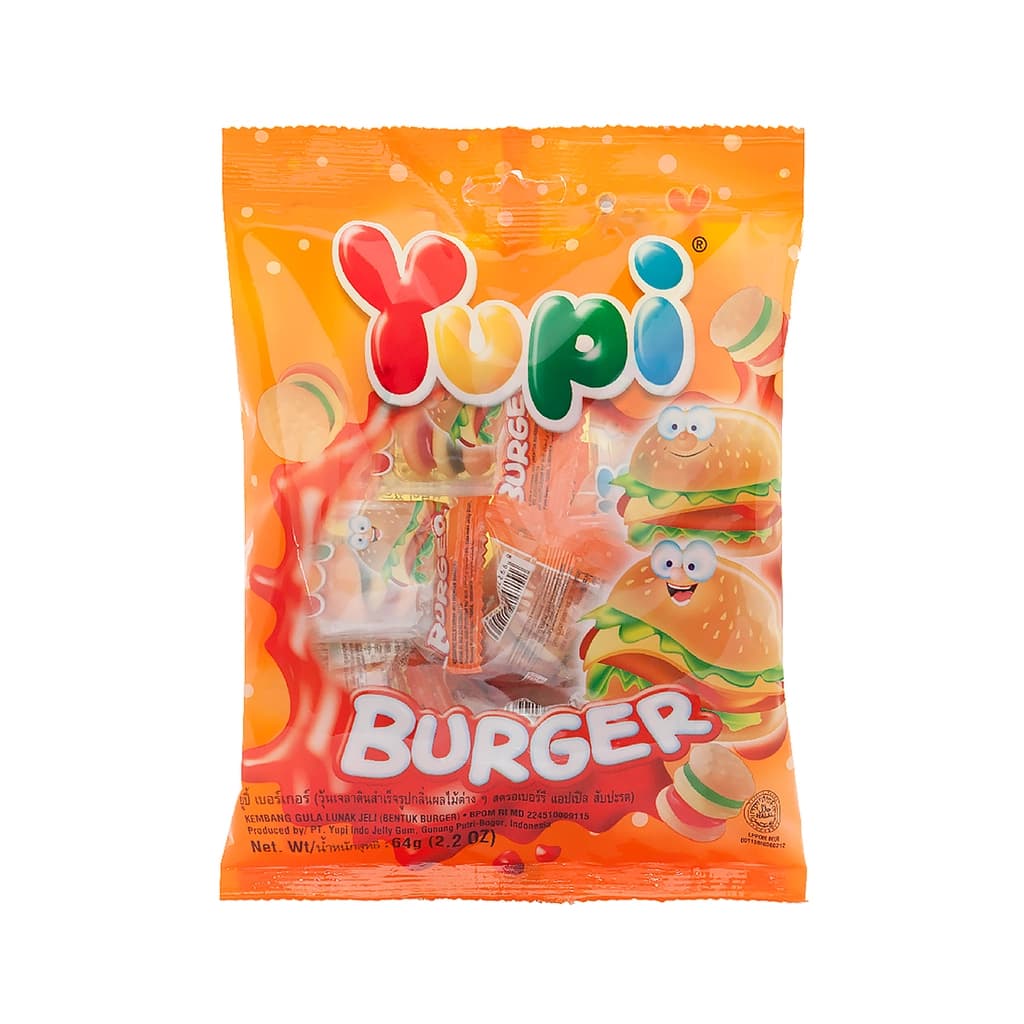 Yupi Gummy Mini Burger 64G.