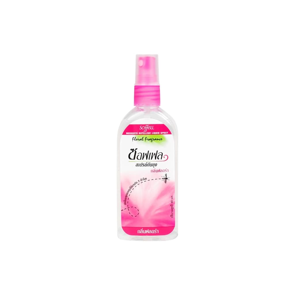 Soffell Mosquito Repellent Liquid Spray Floral 80ML.