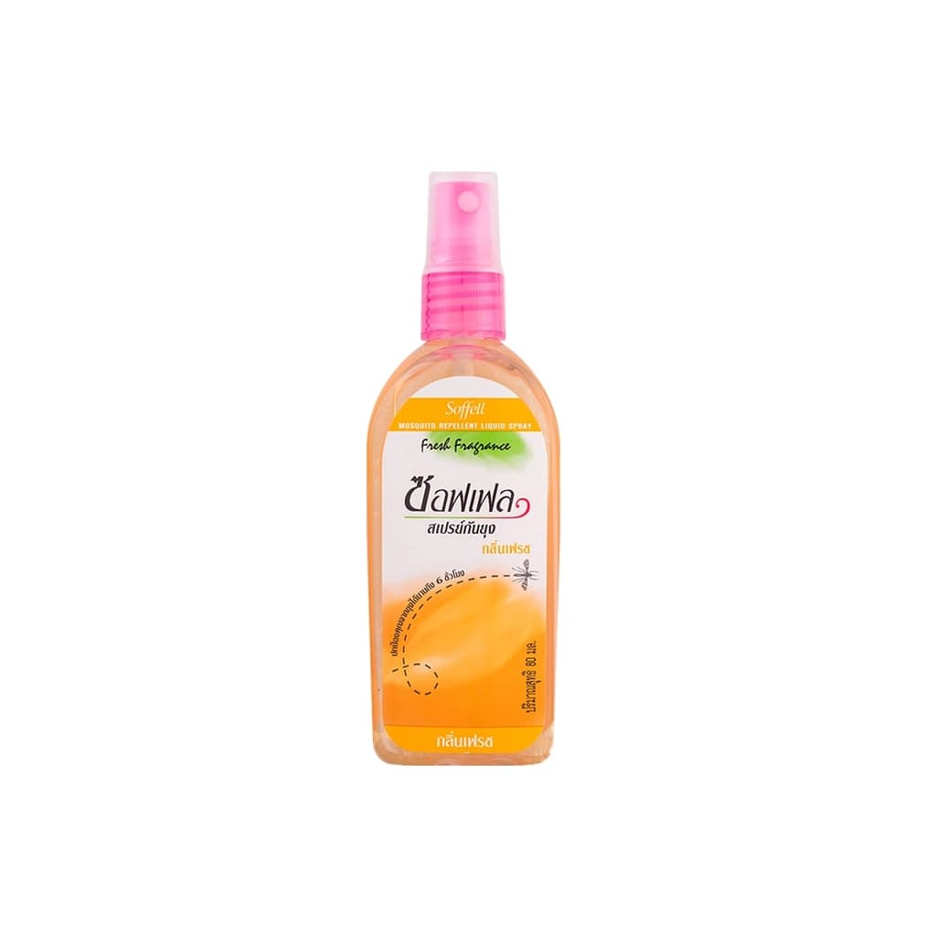 Soffell Mosquito Repellent Liquid Spray Fresh 80ML.