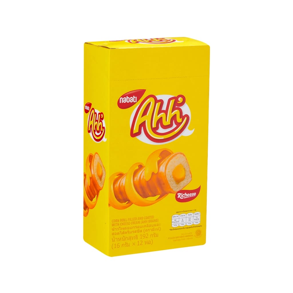 อ๊ะห์ ข้าวโพดอบกรอบไส้ชีส 17.5ก. แพ็ค 12