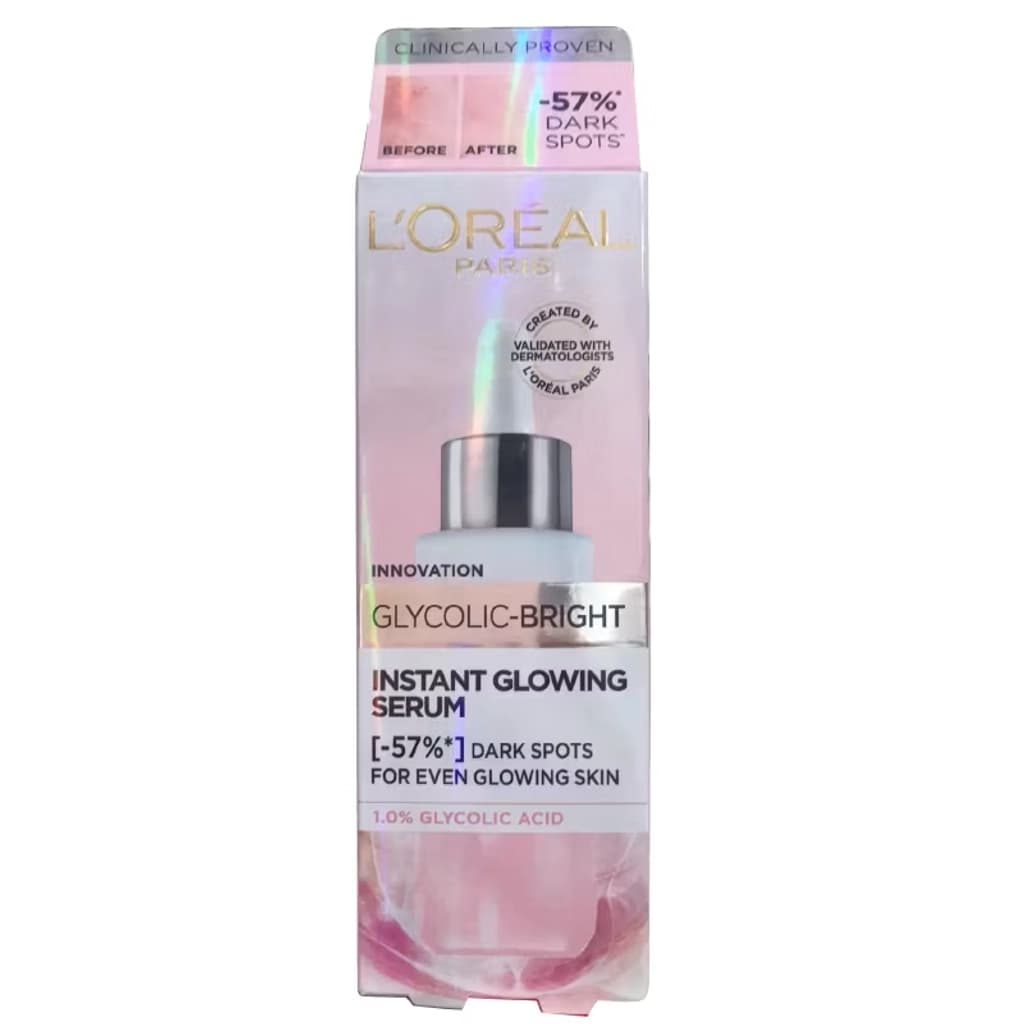 ลอรีอัล ปารีส ไกลโคลิค-ไบรท์ อินสแตนท์ โกลว์อิ้ง เซรั่ม 30 มล.