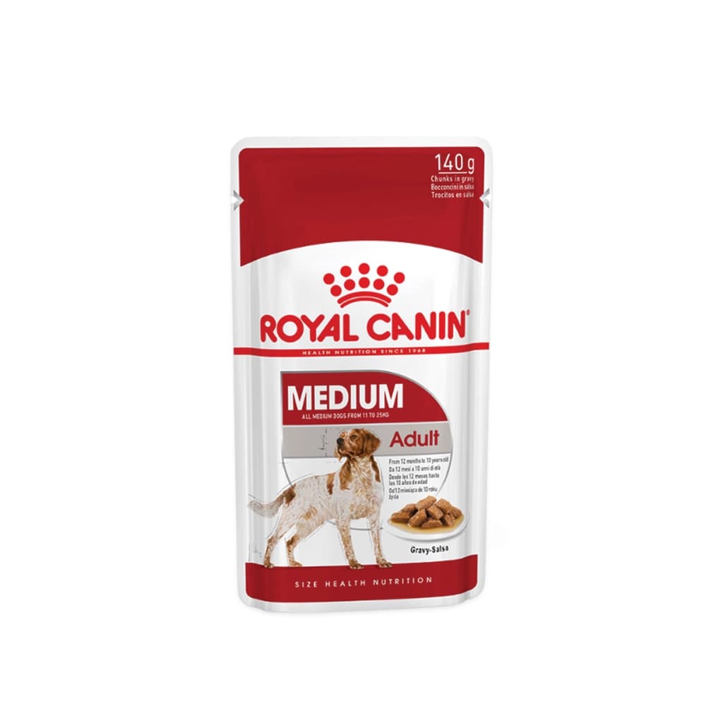 Royal Canin Pouch SHW Medium Adult Dog Food 140G.