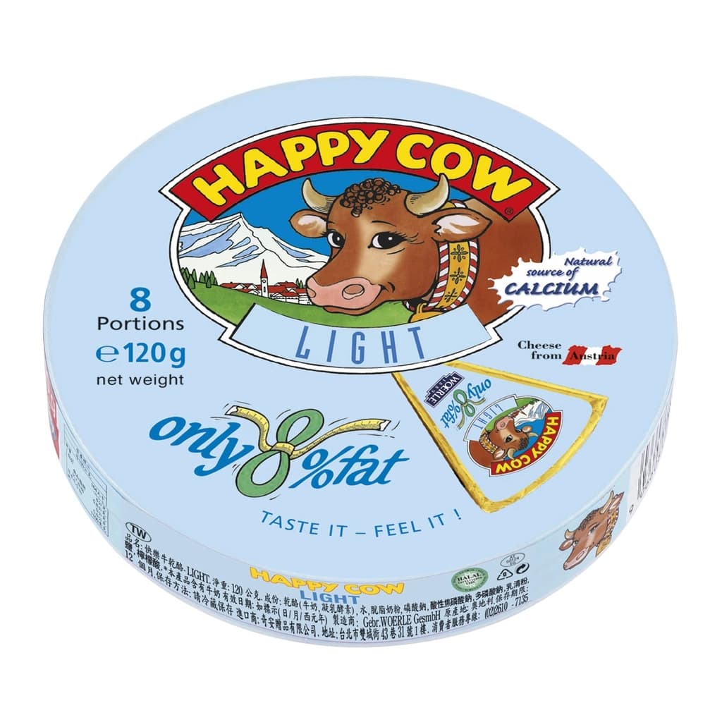 แฮปปิ้ คาว โพรเซส ชีส พอร์ชั่นไลท์ 120ก.