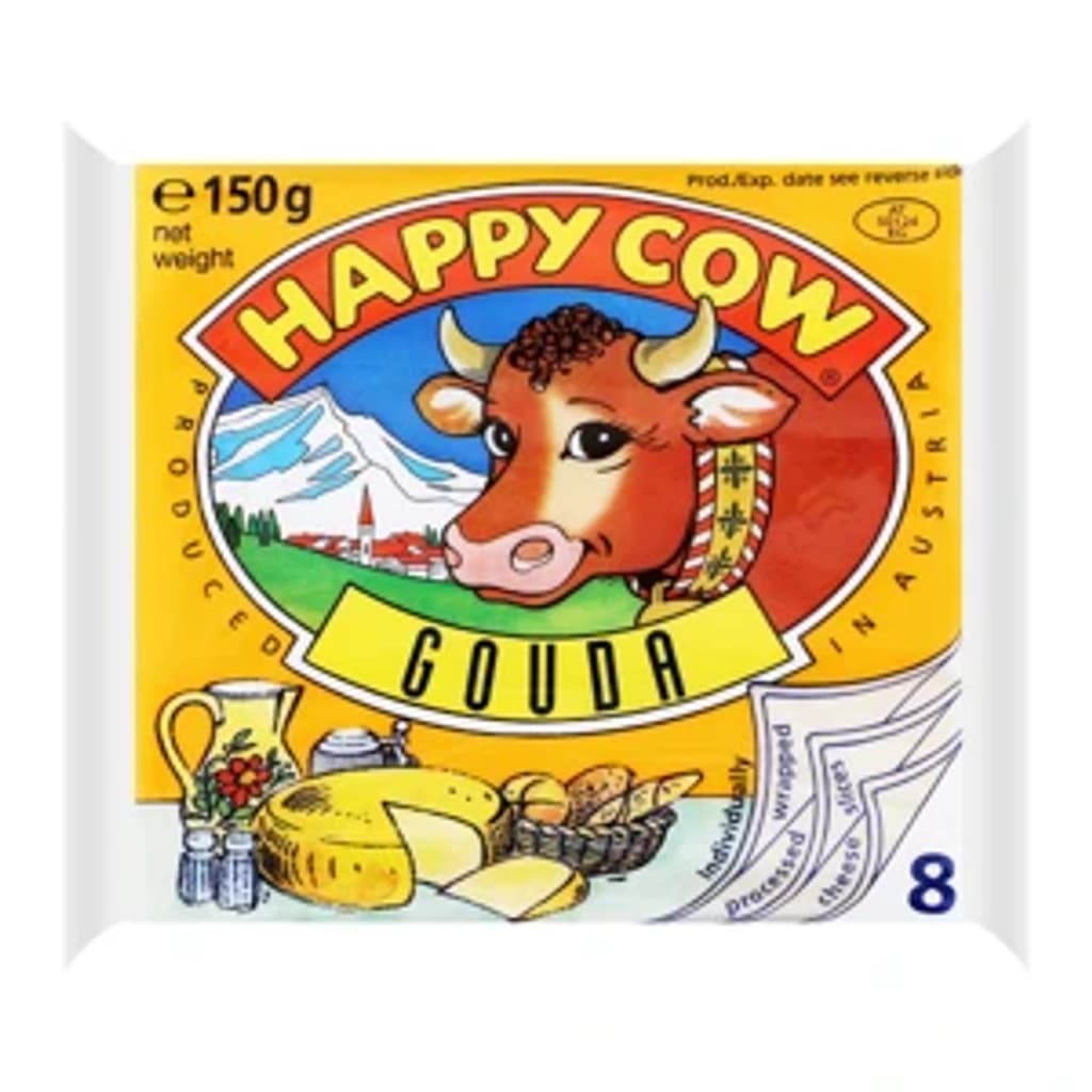 Happy Cow Cheese Slices Gouda 150G.