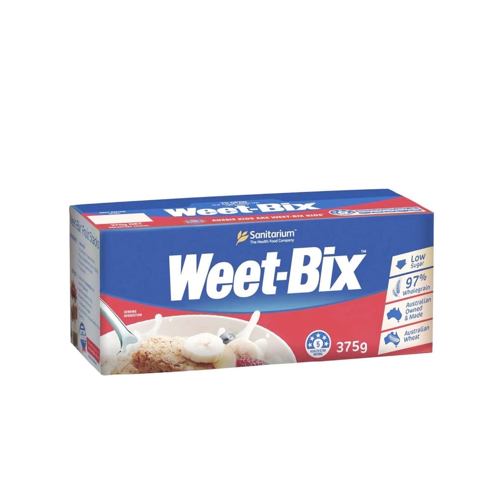 Sanitarium Weet Bix Breakfast Cereal 375G.