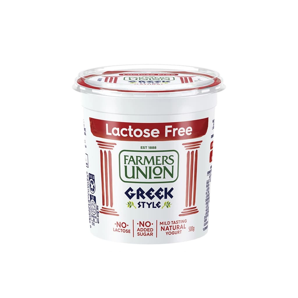 Farmers Union Greek Lactose Free 500G.