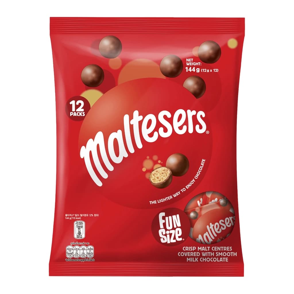 MALTESERS MILK FUNSIZE 144G.