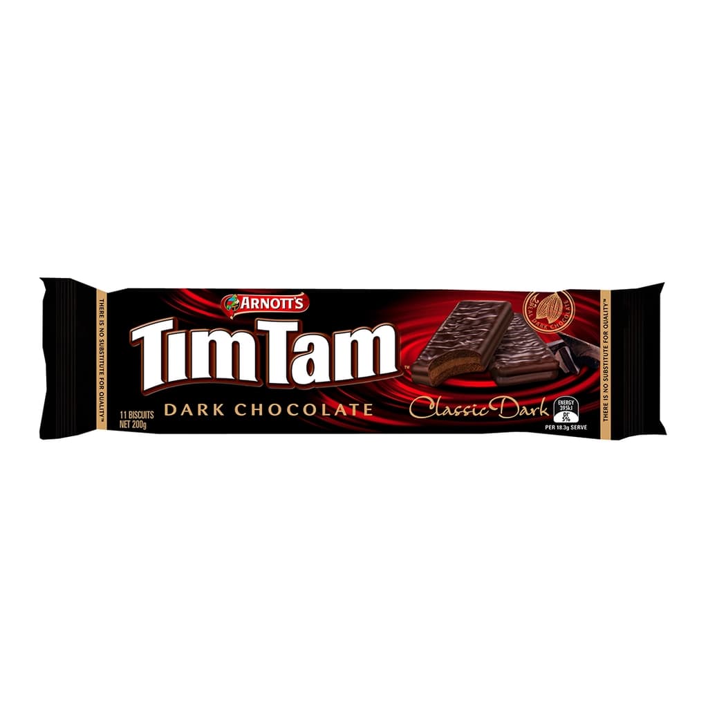 Arnotts Tim Tam Classic Dark Biscuits 200G.