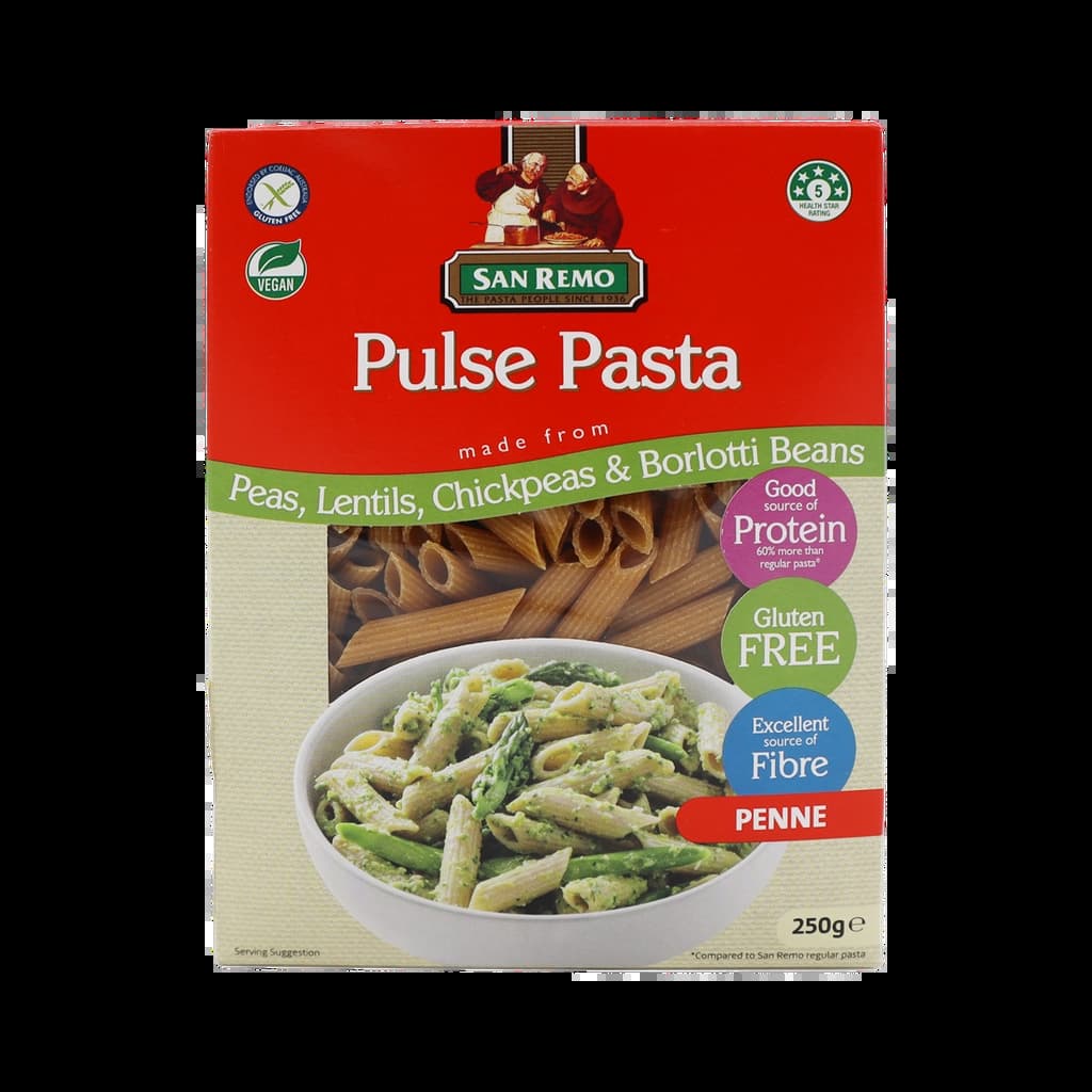 San Remo Pulse Pasta Penne 250G.