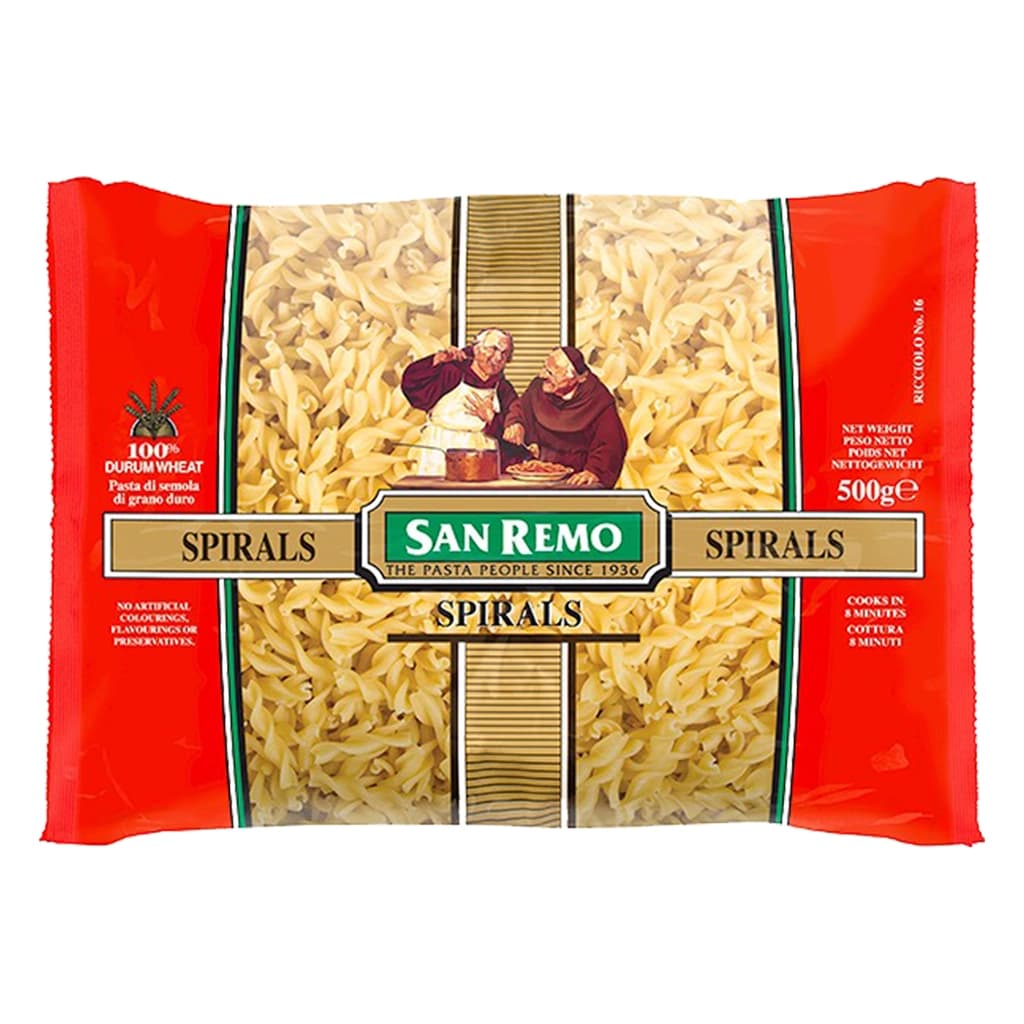 ซานรีโม สไปเริลมะกะโรนีเส้นขด 500G.