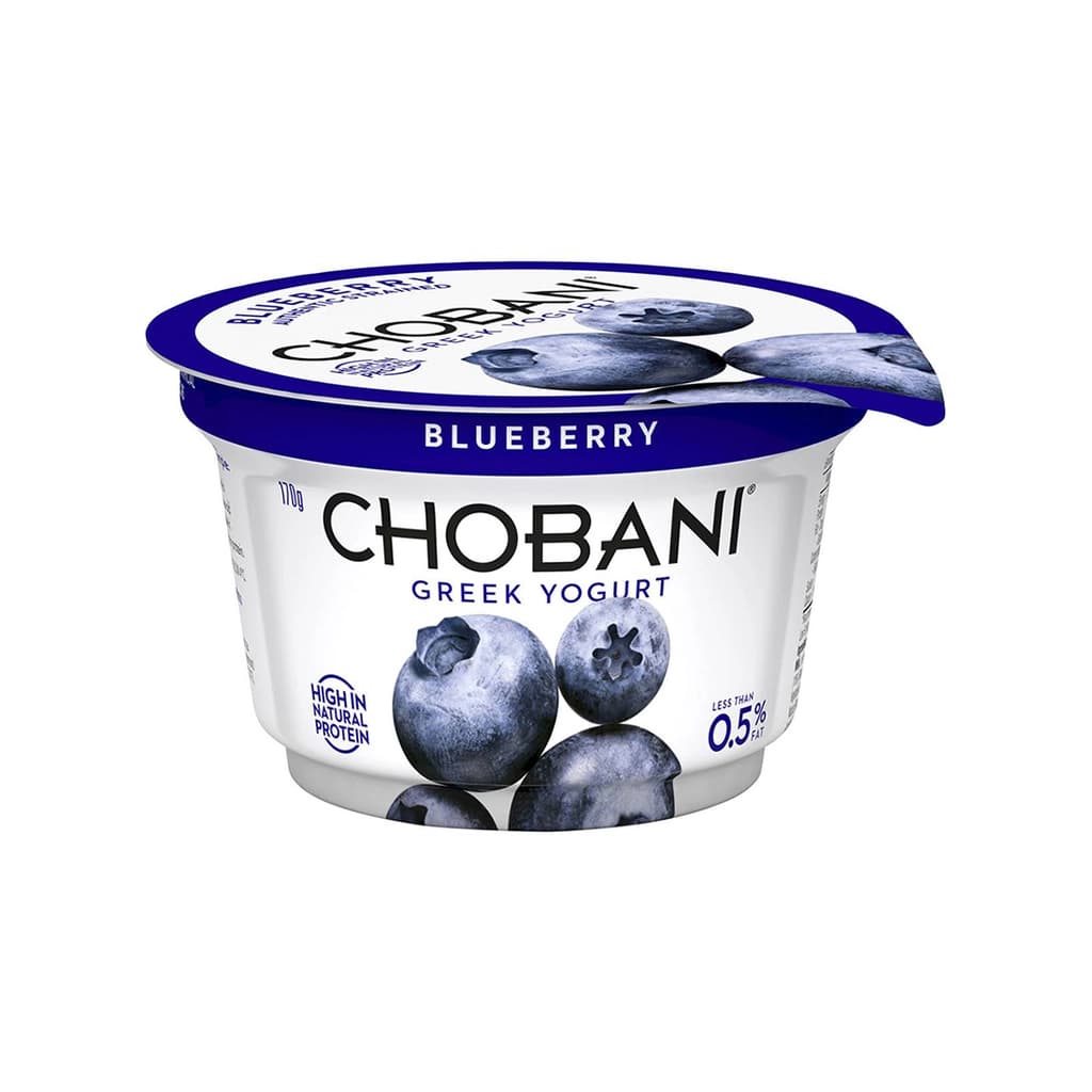 Chobani Greek Yoghurt Blueberry 170G.