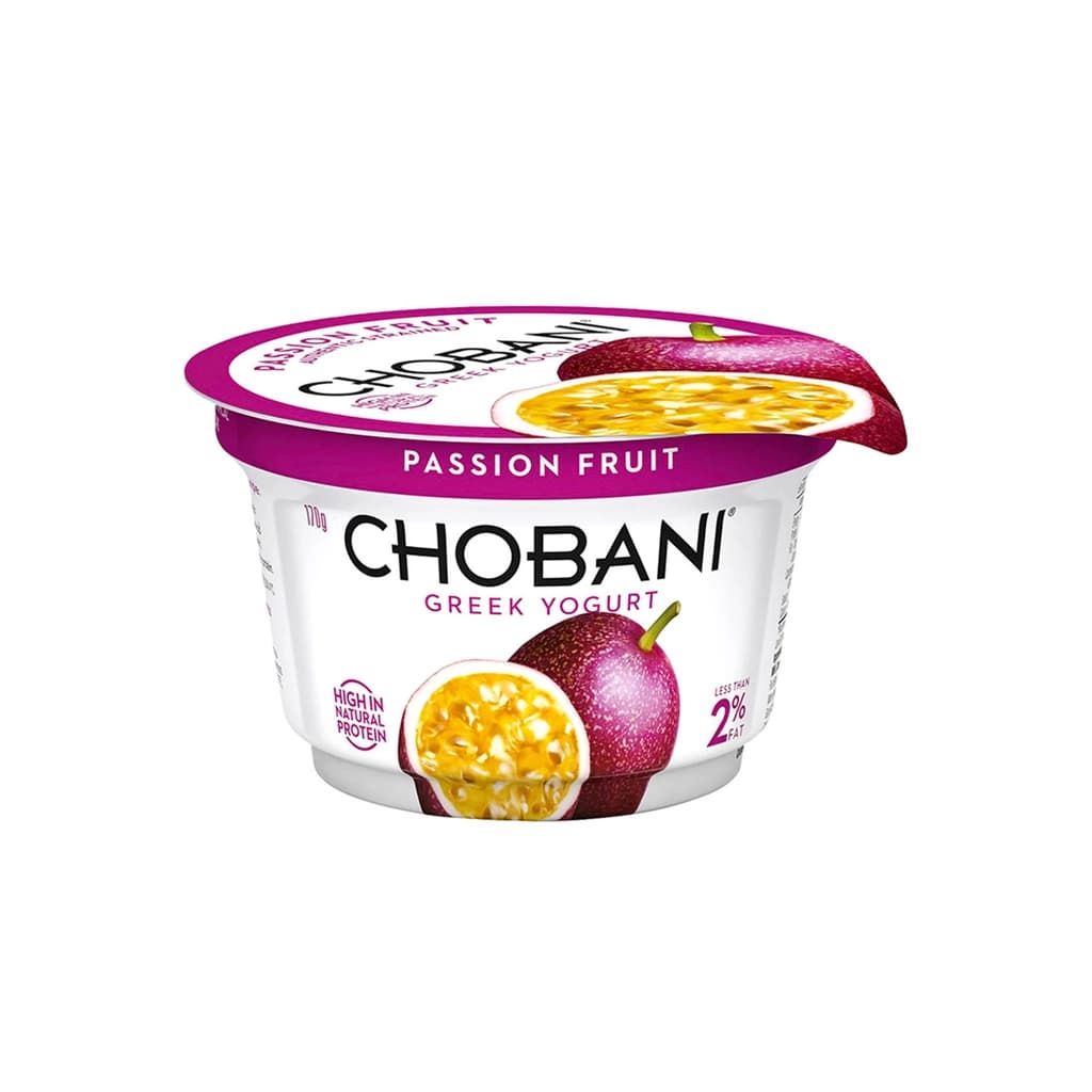 Chobani Yoghurt Passion Fruit 170G.