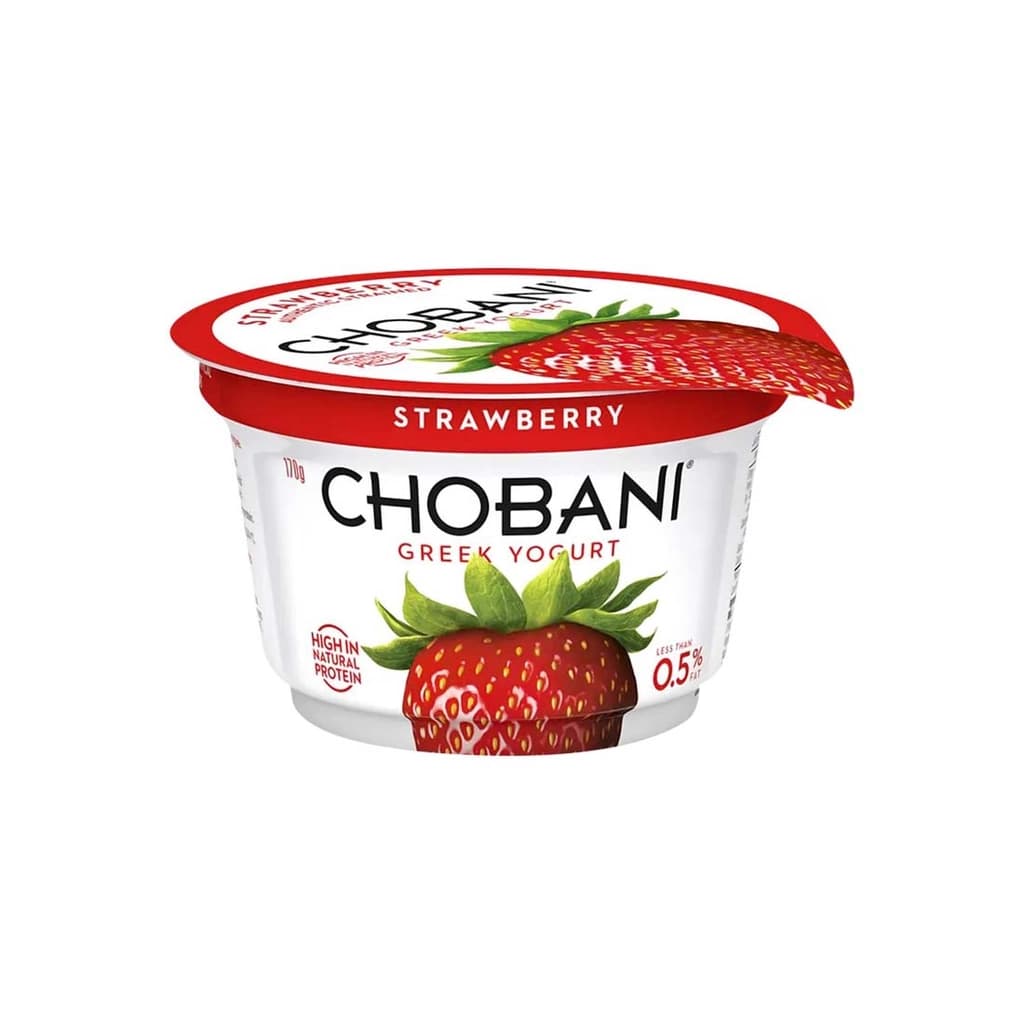 Chobani Greek Yoghurt Strawberry 170G.