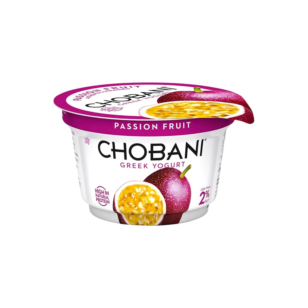 Chobani Greek Yogurt Passion Fruit Flavour 100G.