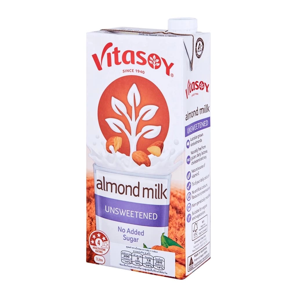 Vitasoy Almond Milk Unsweetened 1Lt