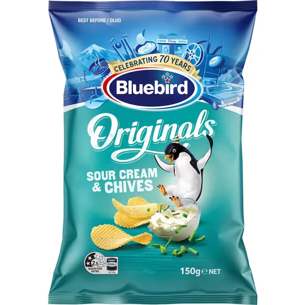 Bluebird Originals Sour Cream&Chives150G (I)