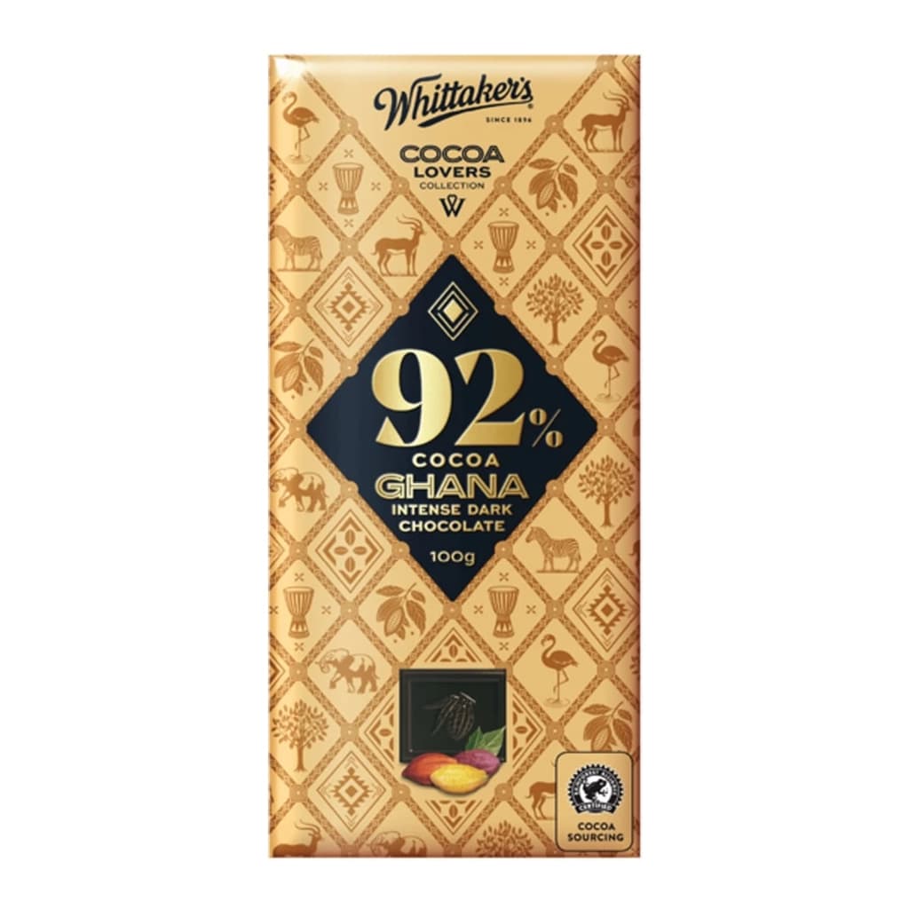 วิทแทคเกอร์ โกโก้ 92% ดาร์กช็อกโกแลต100ก