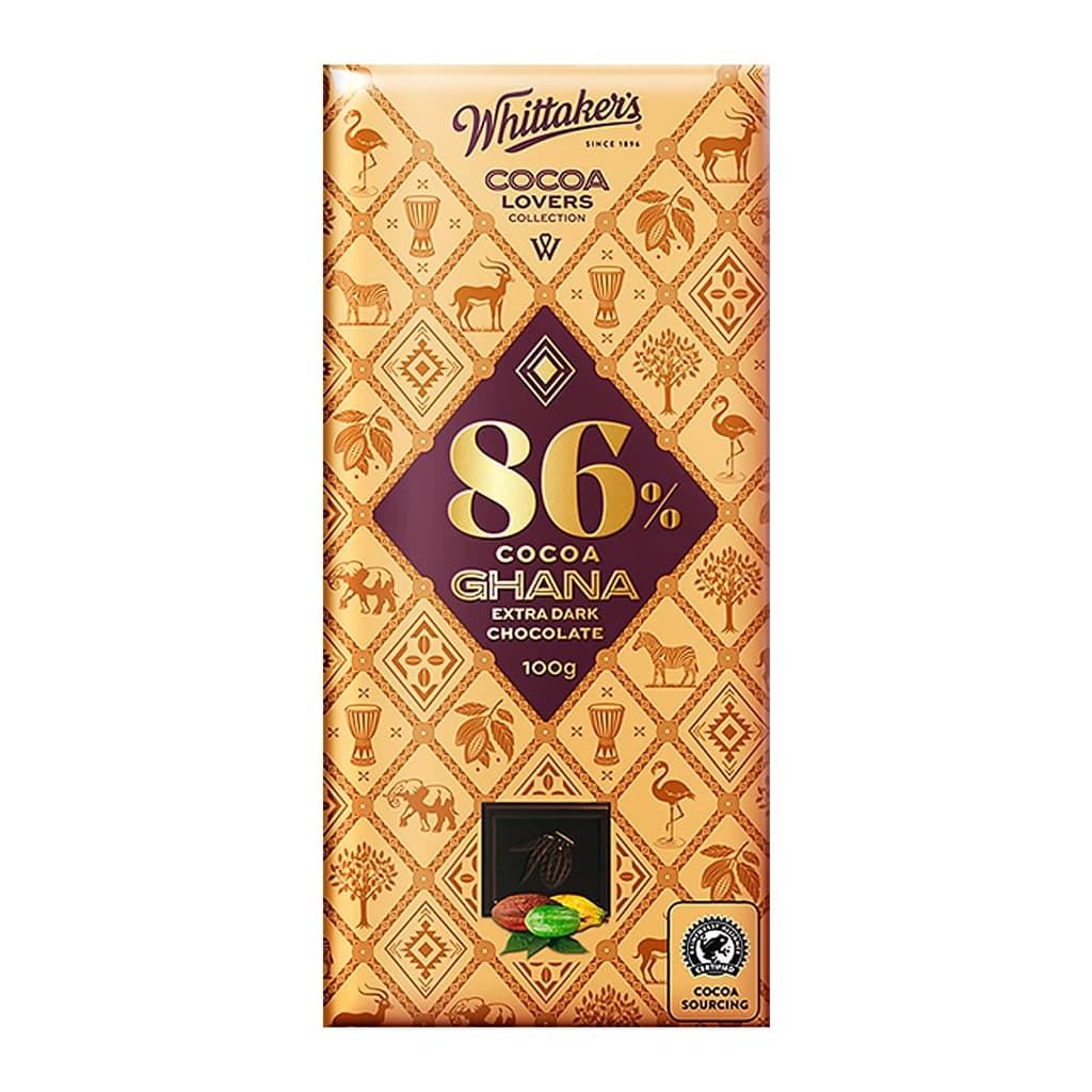 วิทแทคเกอร์ โกโก้ 86% ดาร์กช็อกโกแลต100ก