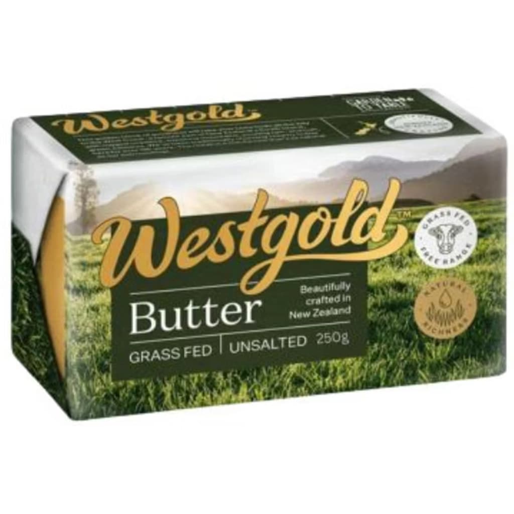 WESTGOLD PURE UNSALTED BUTTER 250G