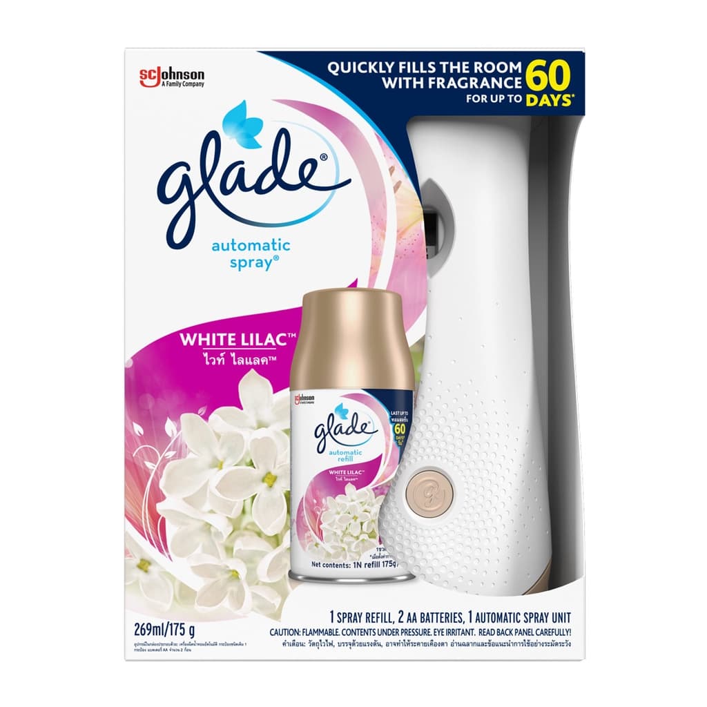 Glade Automatic Spray Clean White Lilac 175G.