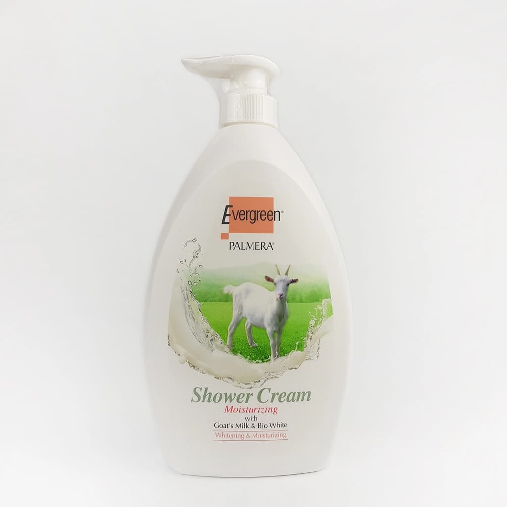 Evergreen Bath Goat's Milk And Bio White 1000ML.