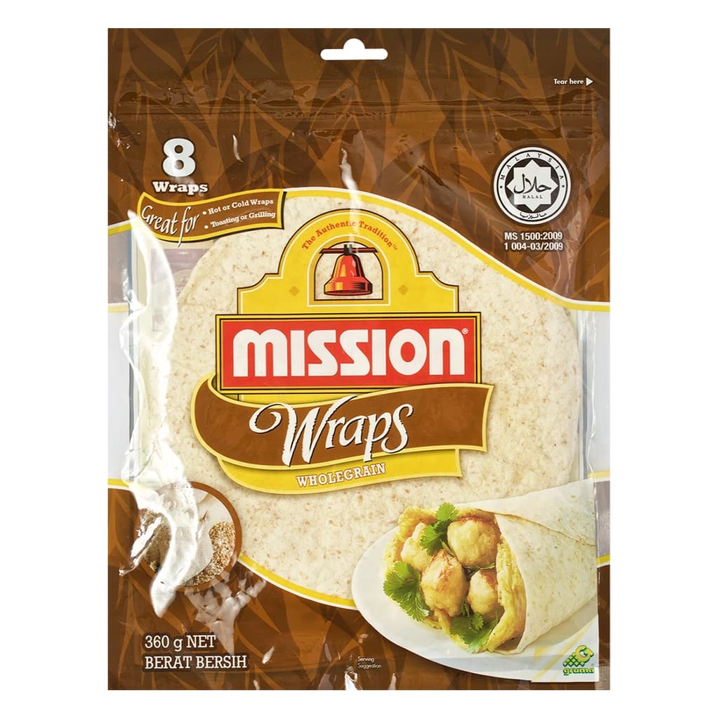 Mission Wraps Wholegrain 360G.