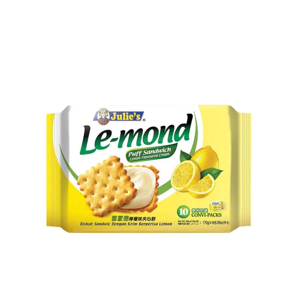 Julie's Le-mond Puff Sandwich Lemon Flavoured Cream 170G.