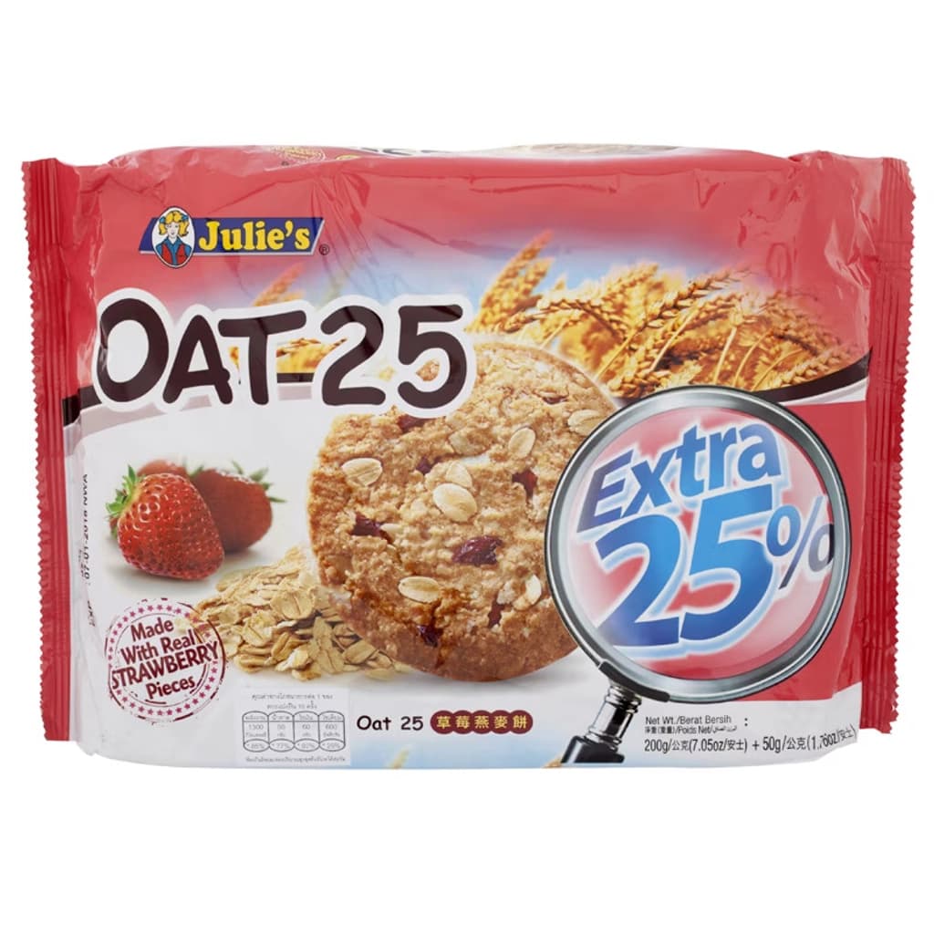จูลี่ส์ ขนมปังกรอบผสมธัญพืช&สตรอฯ 200G