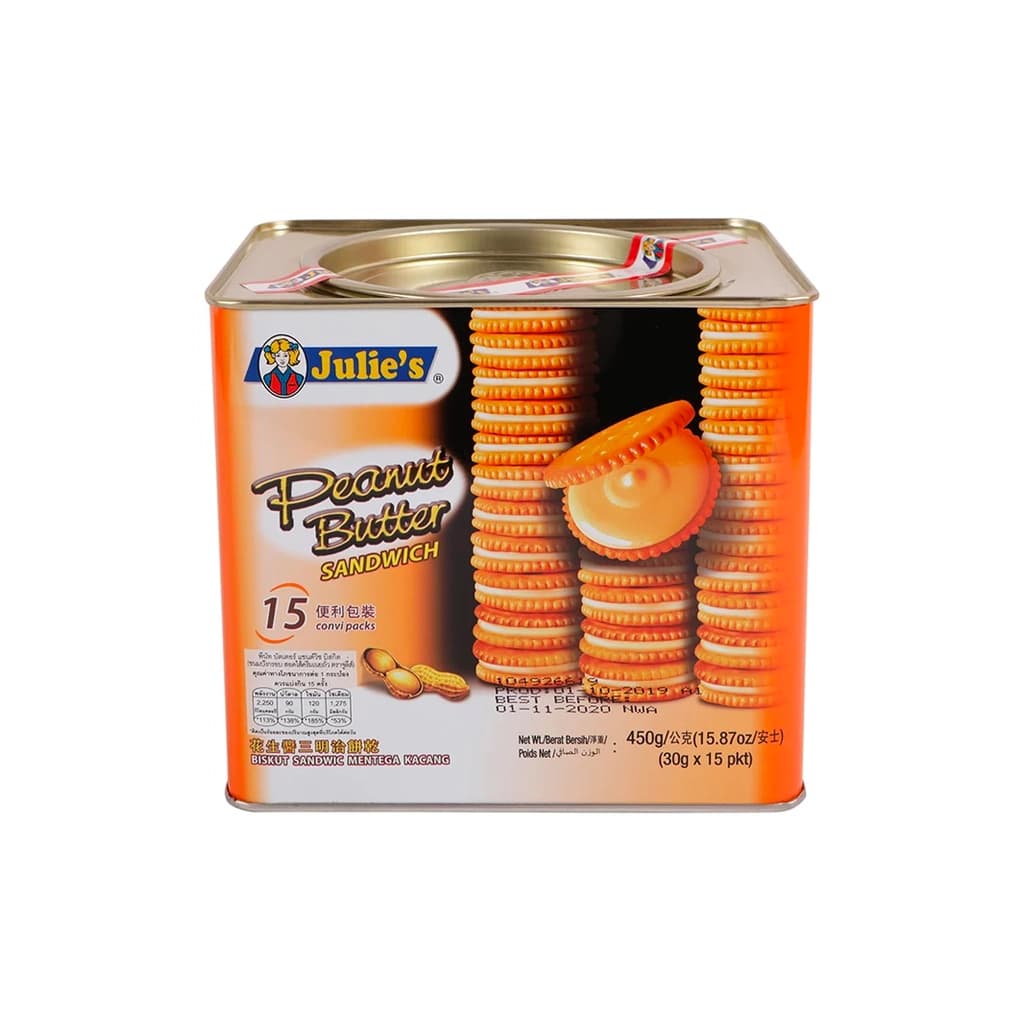 Julie's Peanut Butter Sandwich Biscuits 450G.