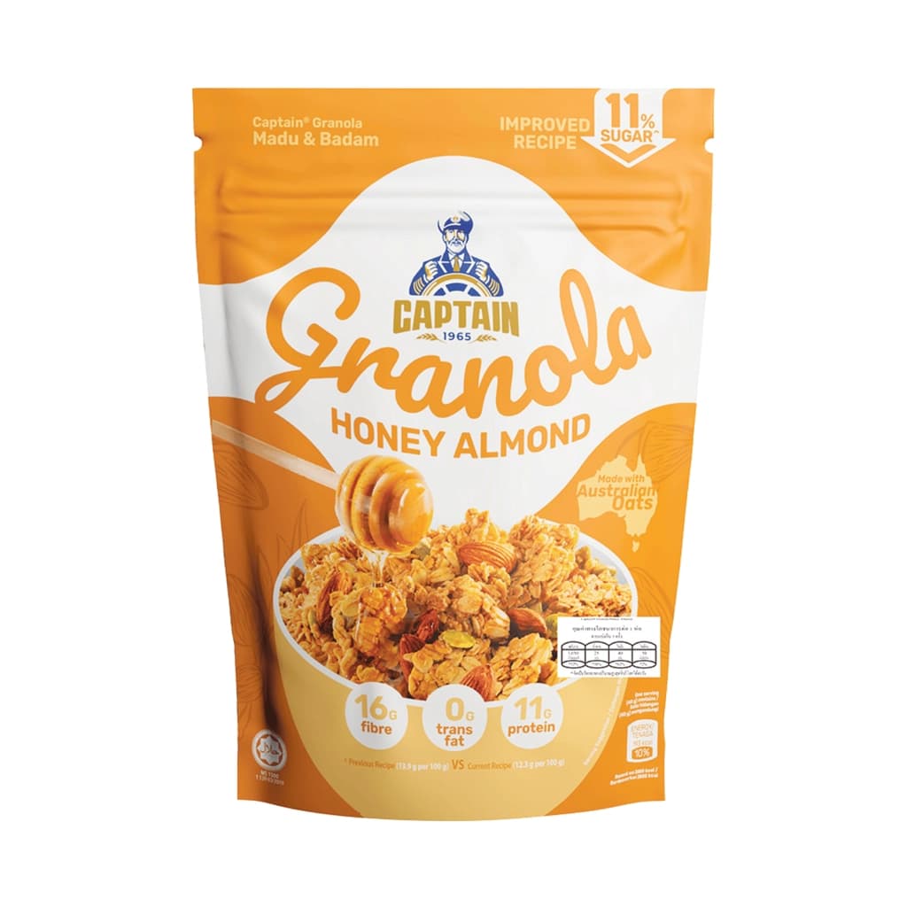 Captain Granala Honey Almond 200 G.