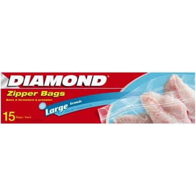 Diamond Zipper B Freezer Large 15PCS.
