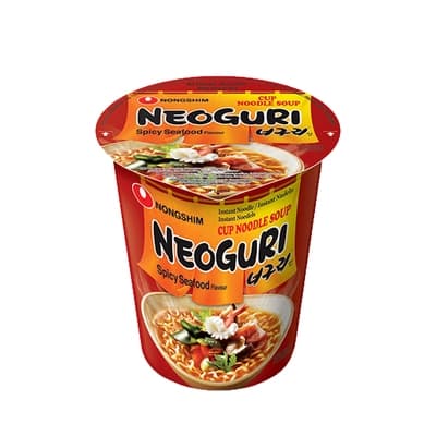 Nong Shim Spicy Seafood Flavour Cup Noodle Soup 62G.