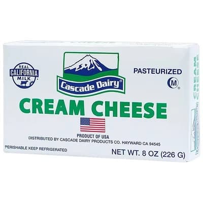 Cascade Dairy Cream Cheese 226G.