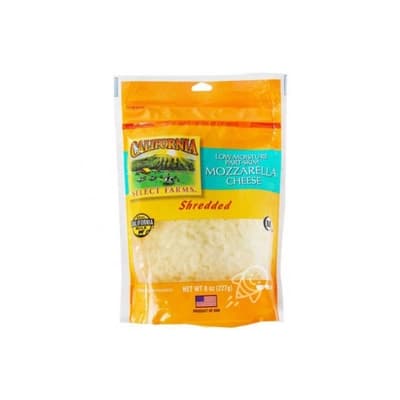 CALIFORNIA SELECT FARMS Shredded Mozzerella Cheese 227G.