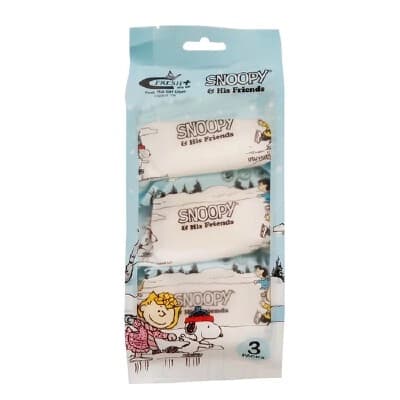 Fresh Plus Wet Wipes Snoopy 8's Pack3