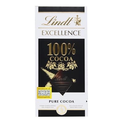 Lindt Excellence 100% Cocoa 50G.