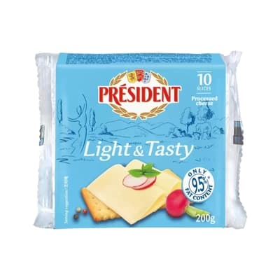 President Processed Cheese Light 200G.