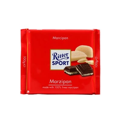 Ritter Sport Rum Marzipan Chocolate 100G.