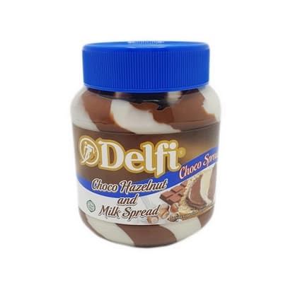 Delfi Choco Hazelnut and Milk Spread 350G.