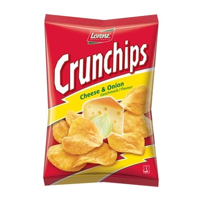 Lorenz Crunchips Cheese Onion 100G.