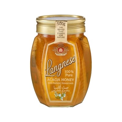 Langnese Honey And Honey Combs Acacia Honey With Natural Honey Combs 500G.