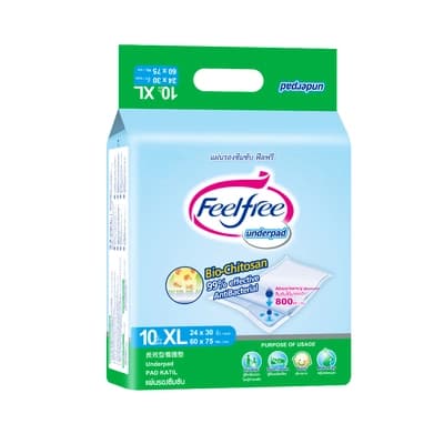 Feelfree Underpad Size XL 10PCS.