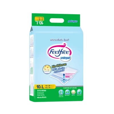 Feelfree Underpad Size L 10PCS.