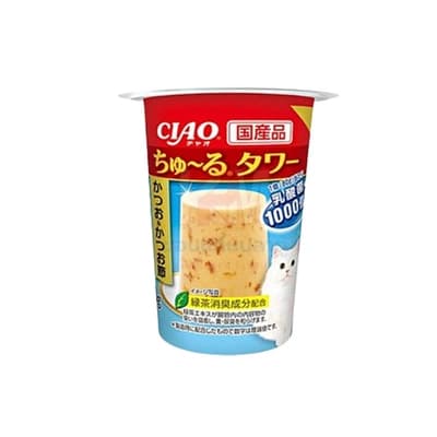 CIAO Churu Tower Bonito & Katsuobushi Tuna 80 G.