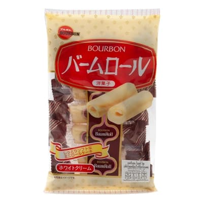 เบอร์บอน เค้กโรลเคลือบไวท์ช็อกโกแลต 105ก.