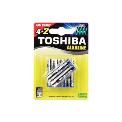 Toshiba Alkaline AAA Pack 6